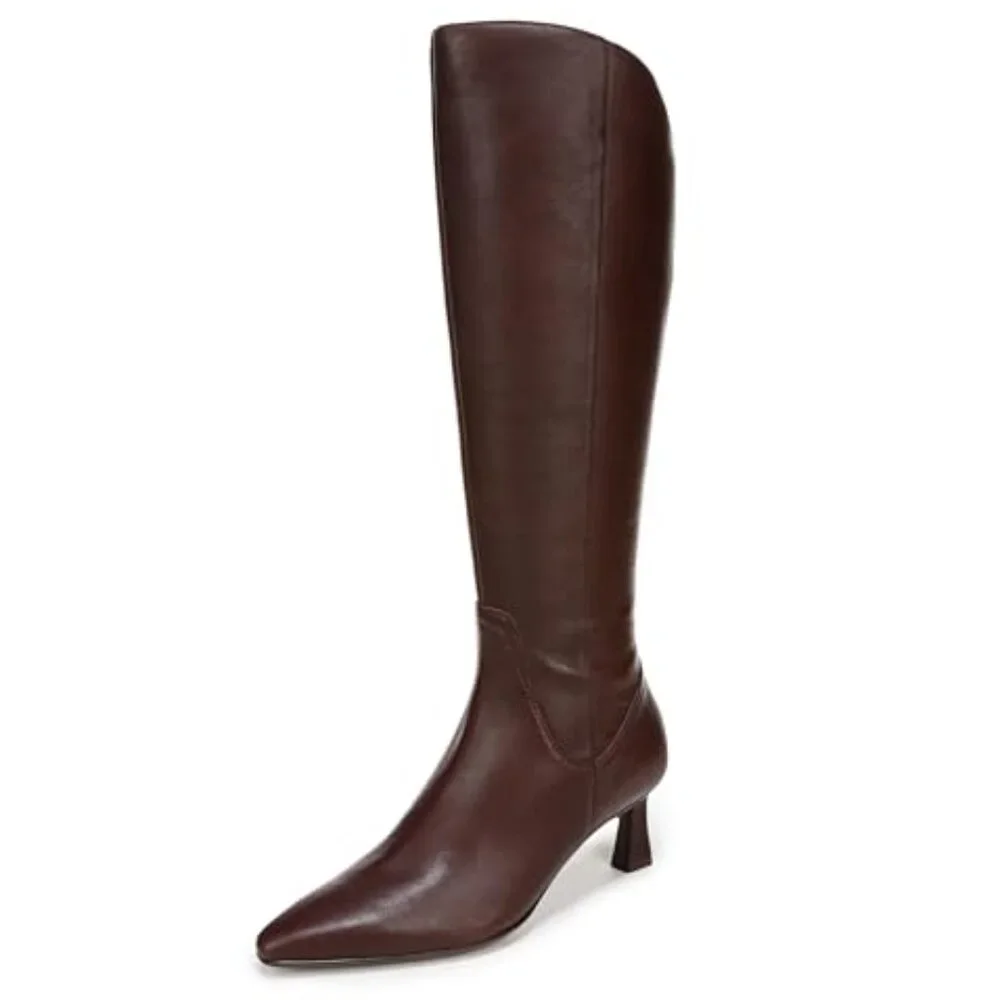 Naturalizer Womens Deesha Narrow Calf Knee High Boot Boots Chocolate Bar Lthr